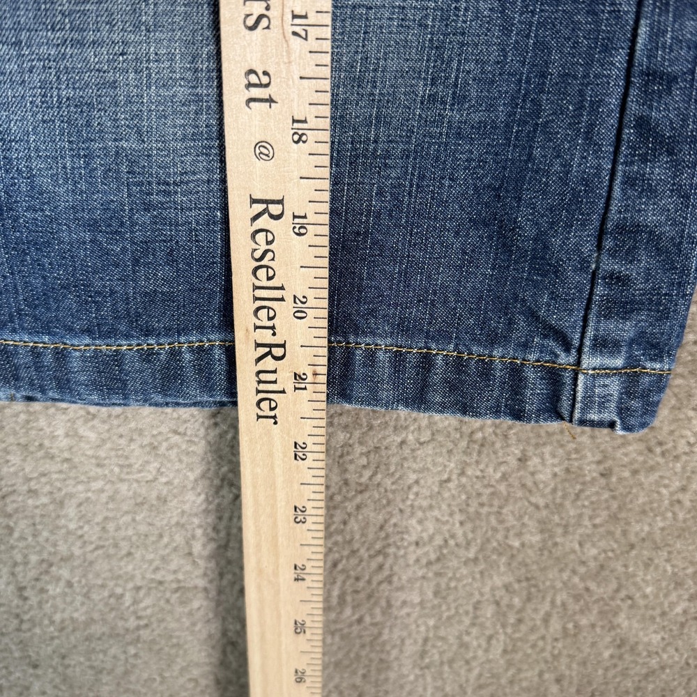 Ralph Lauren Polo Jeans Skirt Womens 4 Blue Denim Racer Knee Western Cowgirl‎ - Picture 3 of 9
